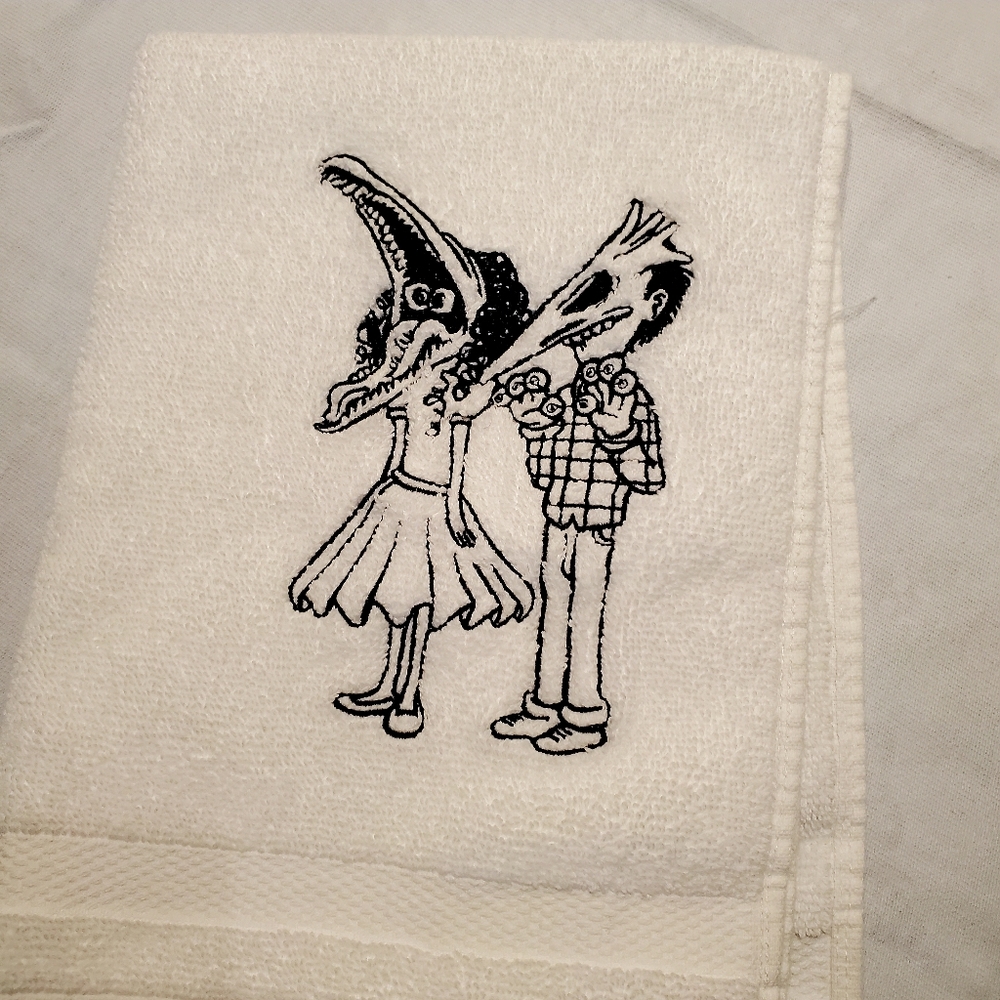 Beetlejuice theme towels